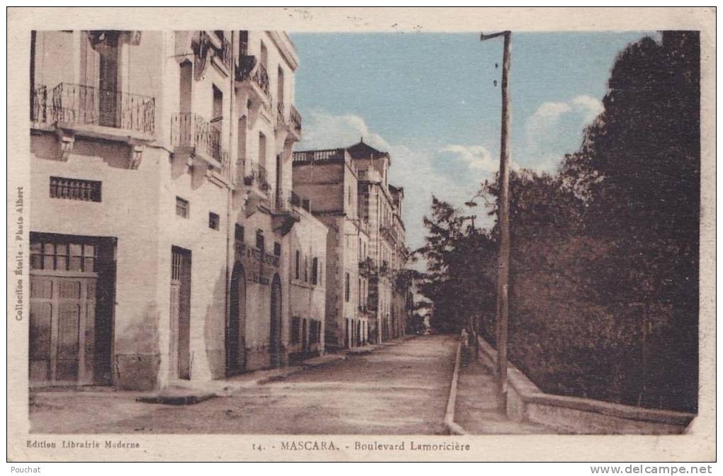 Mascara.- (Algérie)  Boulevard  Lamoricière