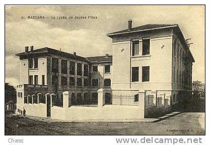 cpa-Algerie-Mascara-le lycee de jeunes filles