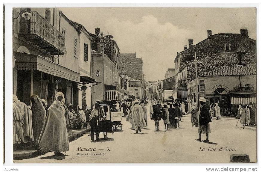 ALGERIE   MASCARA   LA RUE D ORAN