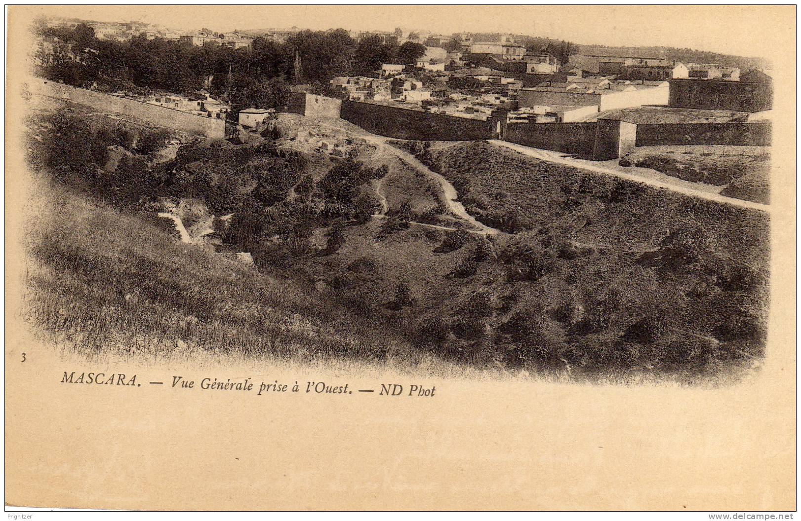 ALGERIE / ALGERIEN      Mascara Vue generale prise a l'Quest