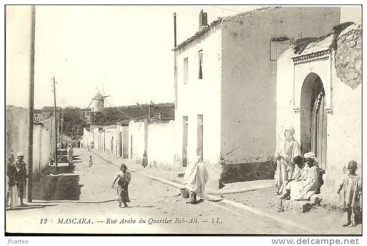 ALGERIE * MASCARA -Rue Arabe et Quartier Bab-Ali