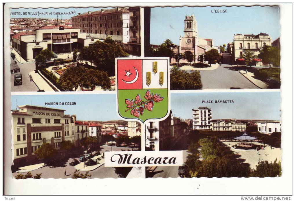 CPSM multivues de Mascara (Algérie)