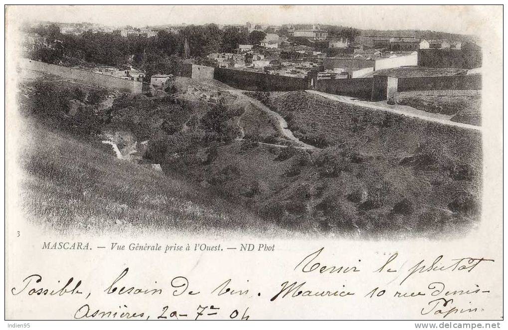 Algérie - Mascara - Vue Générale - 1904