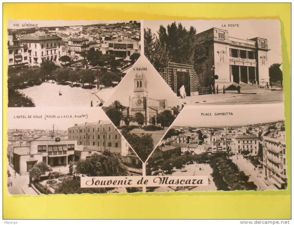 CPA - ALGERIE - SOUVENIR DE MASCARA  - DENTELEE