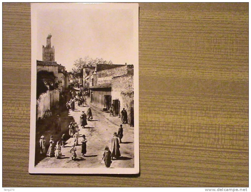 ALGERIE TLEMCEN  LA RUE DE MASCARA