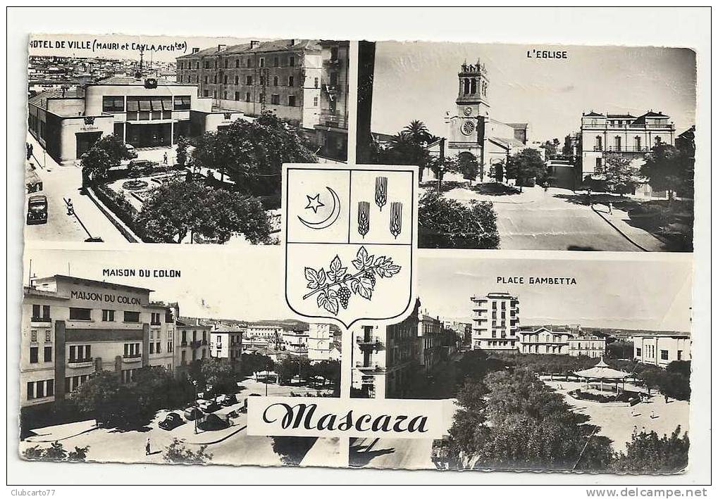Mascara (Algérie)  4 vues dont Maison du Colon env 1959 (animée).