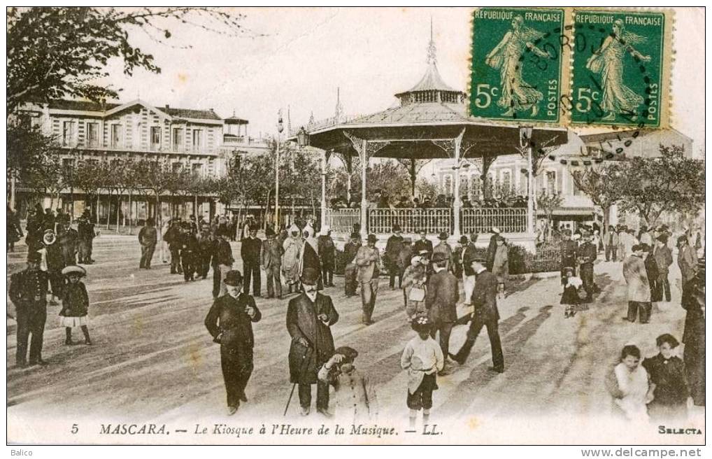 Algérie -  Mascara - Le Kiosque à l´Heure de la Musique