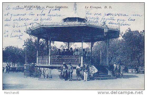 ALGERIE.MASCARA.PLACE GAMBETTA LE KIOSQUE