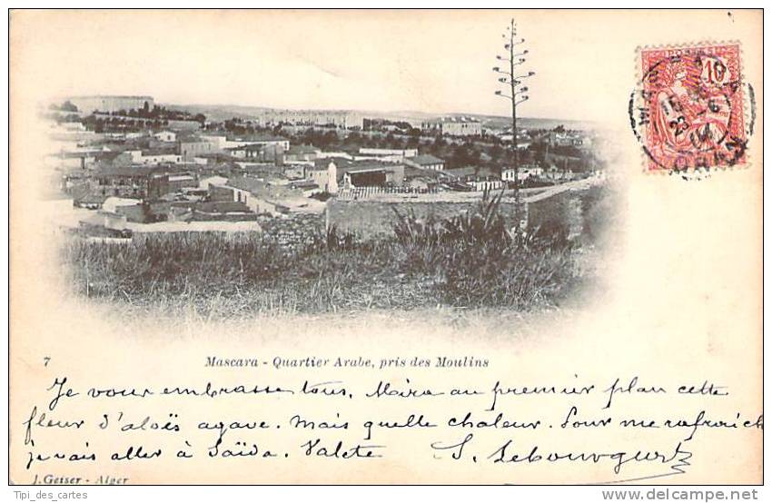 Algérie - Mascara - Quartier Arabe, pris des Moulins