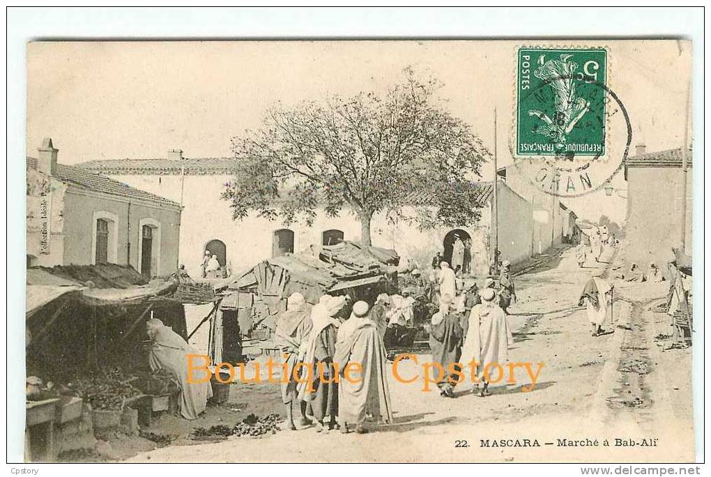 ALGERIE - MASCARA - Marché à Bab Ali - Dos Scané