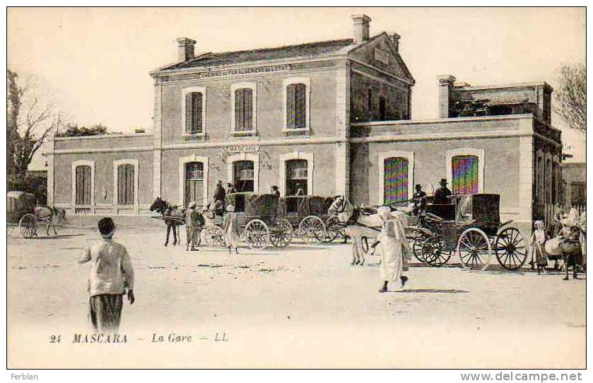 AFRIQUE. ALGERIE. MASCARA. Vue sur La Gare.