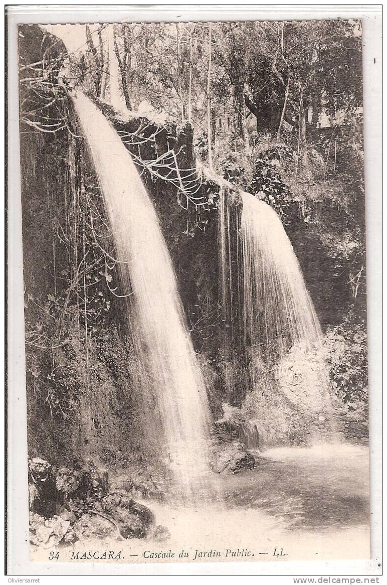 algérie  mascara  cascade  du jardin public