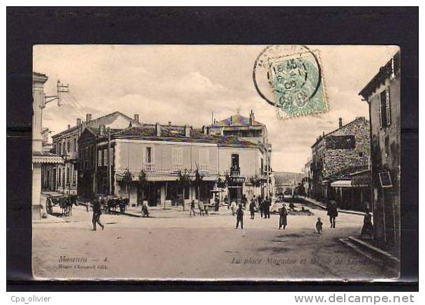 ALGERIE Mascara Place Mogador, Rue de Liaret, animée, ed Chazaud 4, 1906