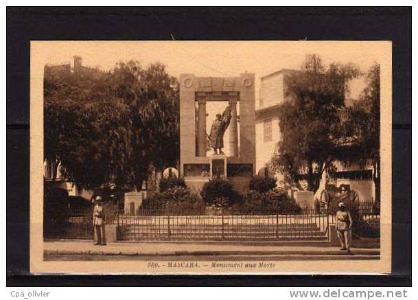 ALGERIE Mascara Monument aux Morts, animée, ed Cigogne 580, 193?