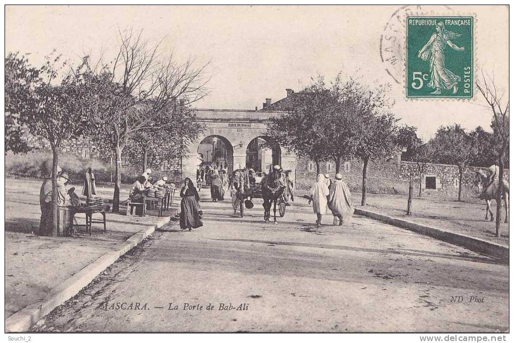 Mascara.- (Algérie) La Porte de Bab - Ali  -  (belle animation)