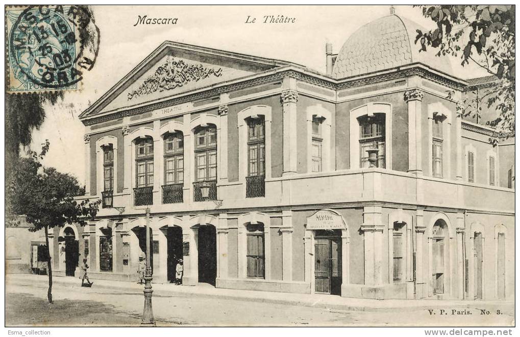 Algérie - Mascara Le Théâtre Voyagée 1903