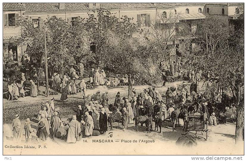 CPA Algérie - Mascara - Place de l'Argoub (PS N°14)