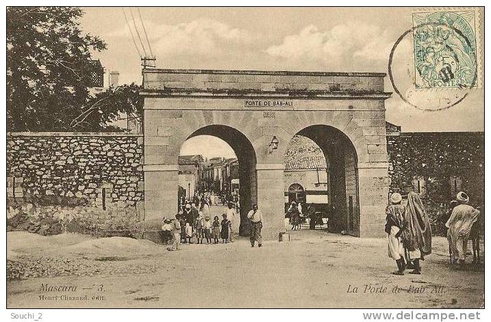 Mascara.- (Algérie)  Porte de Bab Ali    - (belle animation )