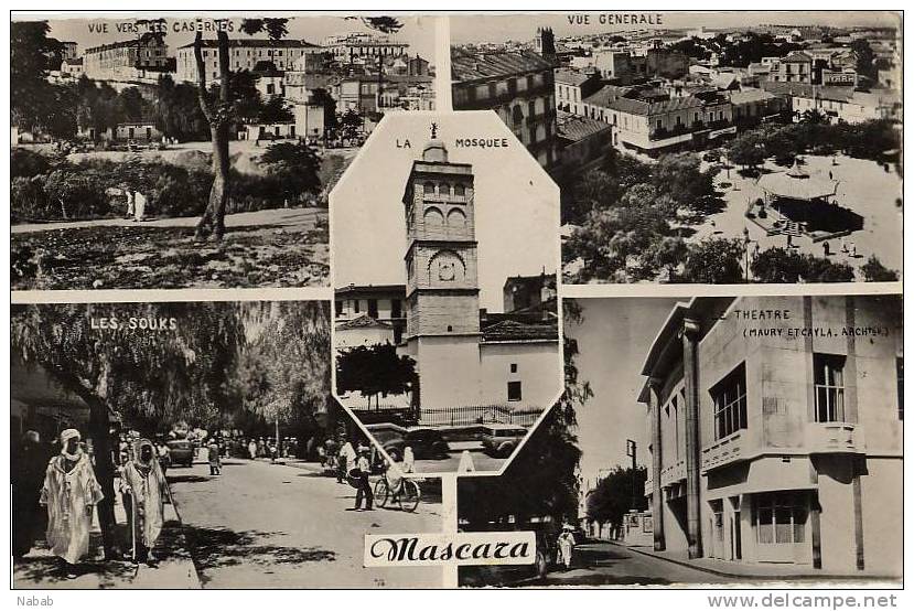 NK-0168-Algérie-Mascara-M ulti-Vue Souvenir-Vrai Photo-