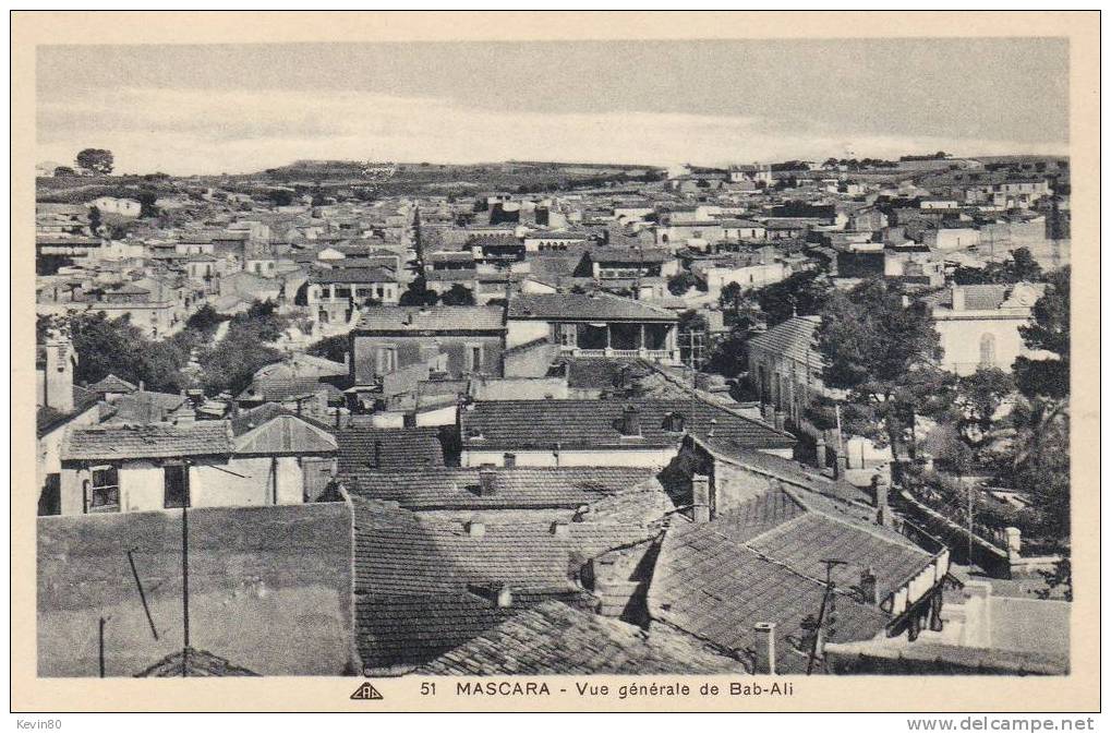 ALGERIE MASCARA Vue Générale de Bab Ali