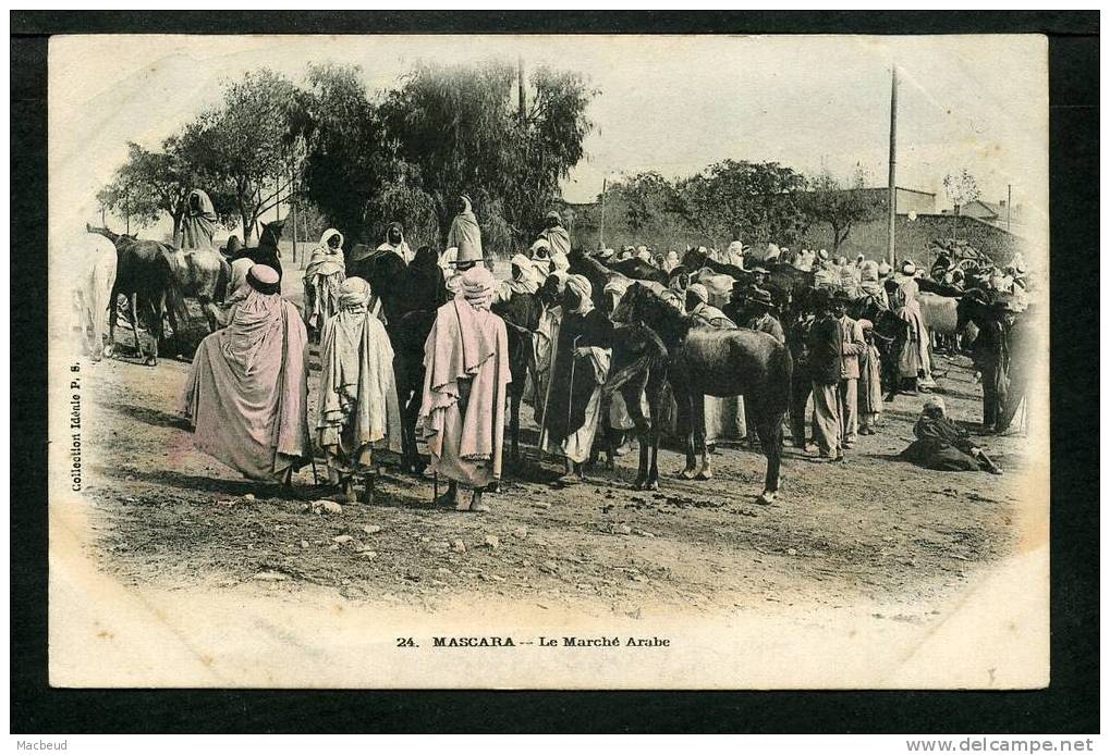 ALGERIE - Mascara Le Marché Arabe - TRES ANIMÉE