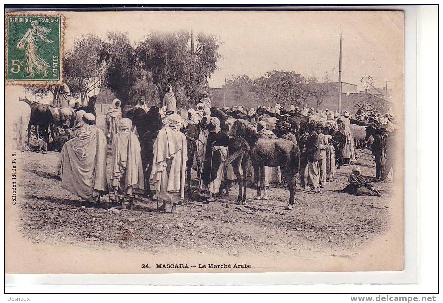 ALGERIE , MASCARA , LE MARCHE ARABE , ANIMATION