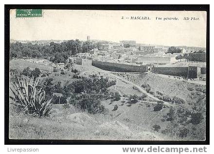 cpa,Algérie,Mascara, vue générale,  voyagé