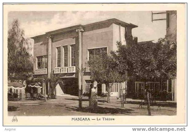 ALGERIE- ref no 363- mascara - le theatre   - bon etat