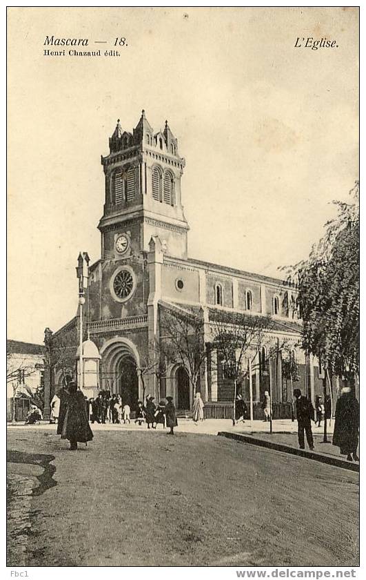CPA Algérie - Mascara - L'Eglise (Chazaud N°18)