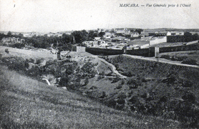 ALGERIE.Mascara.Vue générale prise de l'ouest.