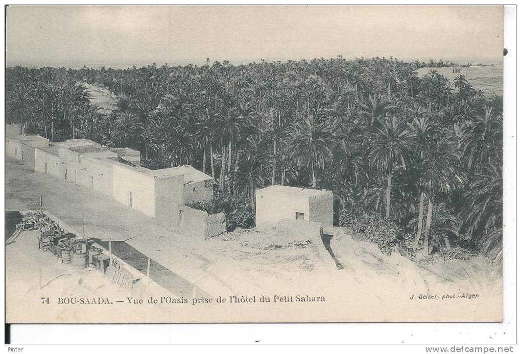 ALGERIE - BOU SAADA - Vue de l´Oasis prise de l'Hôtel du Petit Sahara