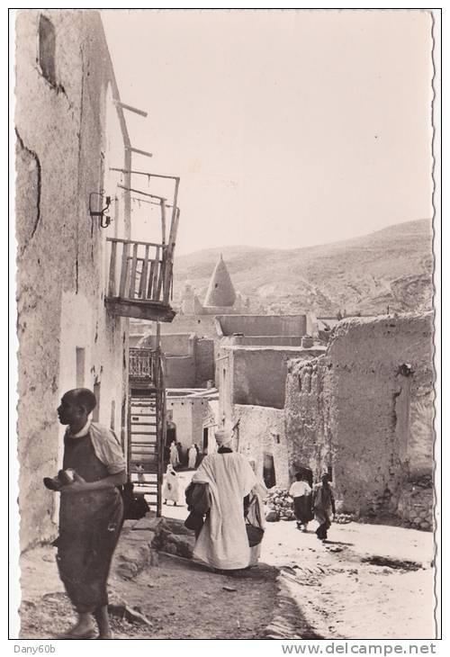 AFRIQUE  - ALGERIE - BOU-SAADA - RUE DE VILLAGE  - CPSM.PF