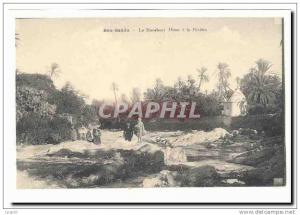 Algerie Bou Saada CPA Le marabout Diner a la riviere