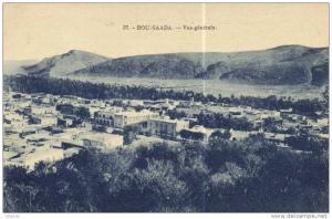BOU SAADA  Vue generale  Recto Verso Timbre