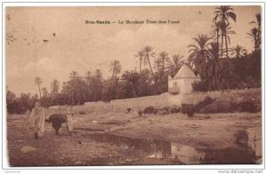 Bou-Saada - le Marabout Dinet dans l'oued