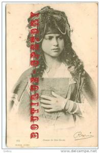 ALGERIE - GEISER n° 196 < Femme de Bou Saada - Cliché 1900 - Dos Scanné