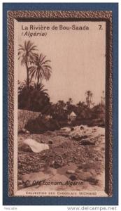 JOLI CHROMO ANCIEN CHOCOLAT SUCHARD - COLLECTION COLONIALE N° 7 - LA RIVIERE DE BOU-SAADA - ALGERIE - Cl. Off. Econom. A