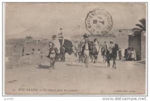 52 BOU SAADA   LE DEPART POUR KES COURSES