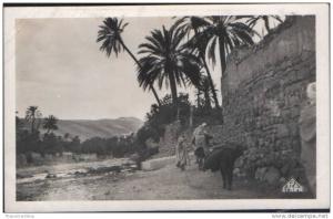 CPA ALGERIE rp real photo No.16 Bou Saada dans l´oued UNUSED NORD AFRIQUE editions photo africaines 1 rue feuillet alger