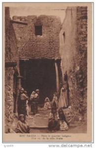 BOU SAADA   DANS LZ  QUARTIER INDIGENE  UNE RUE