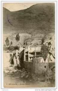 ALGERIE - BOU SAADA - Le Moulin Ferrero - état parfait, voir scan   Tampon Militaire