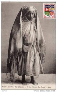 SCENES ET TYPES.  PETITE FILLE DE BOU SAADA.