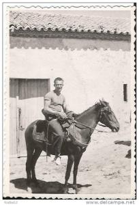 Photo - Un homme à Cheval à Bou  Saada en 1938