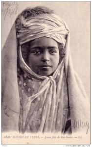 Algerie scenes et types jeune fille de Bou Saada LL 6313
