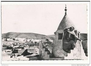 BOU SAADA ALGERIE CITE DU BONHEUR APPEL A LA PRIERE CPSM BON ETAT