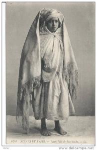 ALGERIE - SCENES ET TYPES - Petite fille de Bou-Saada