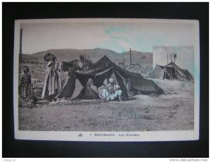 CP Carte postale Algérie Bou Saada Les Nomades animée (5)