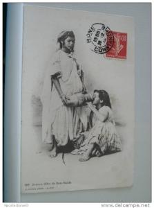 JEUNES FILLES DE BOU-SAADA - 1909 (EDITOR J. GEISER ALGER N° 189)