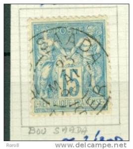 FRANCE - BUREAUX D´ALGERIE - Sage (II) avec cachet  ALGER  BOU SAADA ??? Cote Mathieu