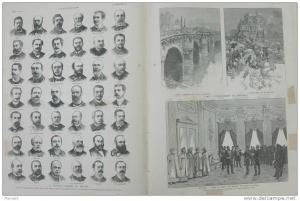 N°2235ILLUSTRATION 1885TUNISIE LAC TRITON/MONASTIR SEPULTURES PHENICIENNES/ALGERIE BOU-SAADA GYMNASE SAPHO DAUDET-BELOT
